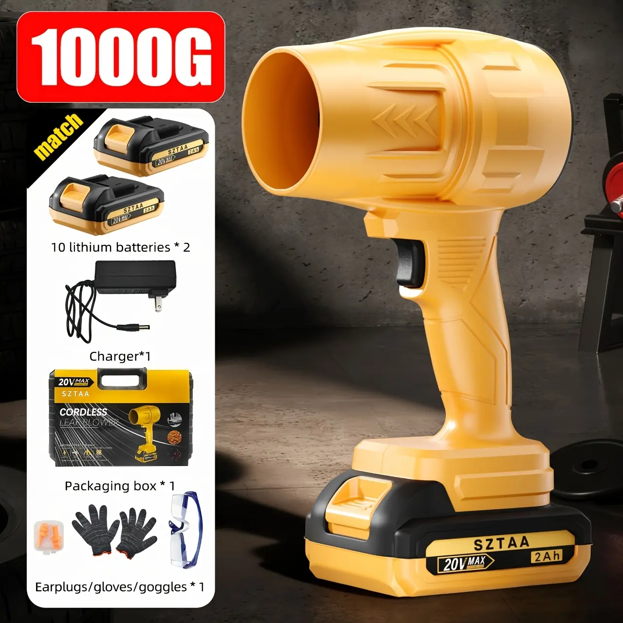 Yellow - 2 Batteries