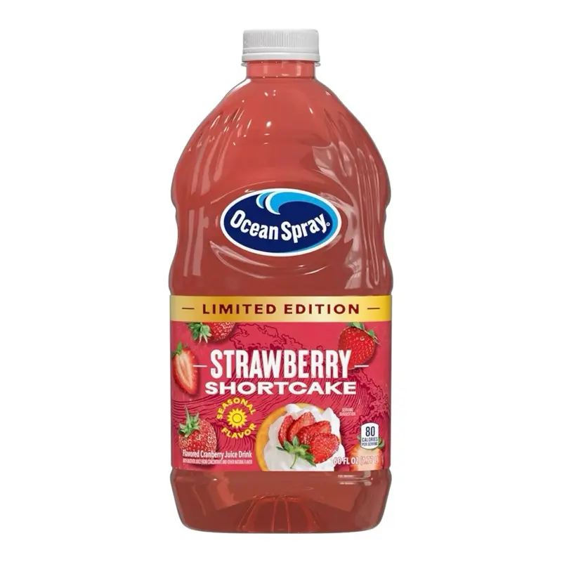 Limited Edition Ocean Spray Strawberry Shortcake Flavored Cranberry Juice - 1 Bottle (60 Fl Oz)