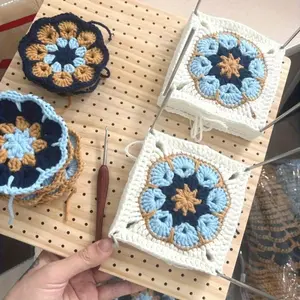 Handmade Crochet Board DIY Hook Organizer, Soft Yarn Holder, Ideal Gift for Knitters, Crochet Hooks, Beginner Friendly, Cute Crafting Tools