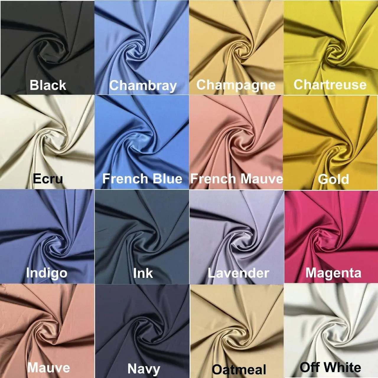 Satin Faille Stretch Bridal Woven Fabric by the Yard Shiny Dress Top Sewing Craft Prom Apparel Satin Stretch Home Décor