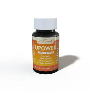 UPOWER Vitality & Youth Supplement Capsules - 30 Day Supply, 60 Count, 500mg per Serving, Healthcare, Fitness, Dietary, Vitamin, Edible