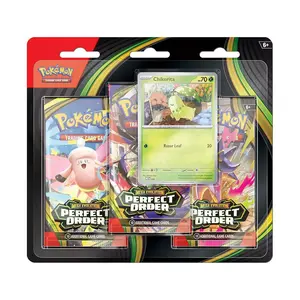 Pokémon TCG: Perfect Order 3-Pack Blister (Chikorita)