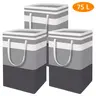 75L Freestanding Waterproof Portable Laundry Hamper - Collapsible Handle-Equipped Clothes Basket (1-Pack/2-Pack/3-Pack) for Household Items Home Goods, Durable Bedroom & Laundry Room Storage Solution