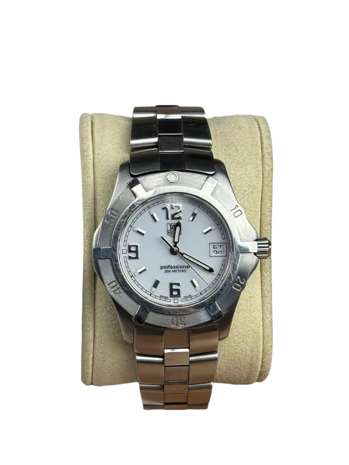 Pre-owned Tag Heuer Professional Datejust White Dial