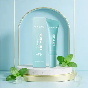 Viareline Moisturizing Lip Balm, Gentle Hydrating Lip Care, Smooth and Soft Lips, Daily Use Lip Cream, Peppermint Flavor, 10g Box