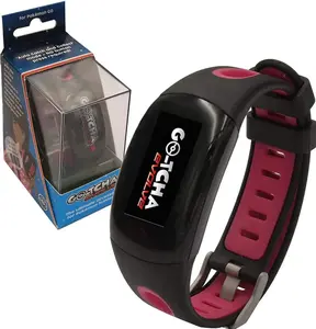 Datel Go-tcha Evolve LED-Touch Wristband Watch for Pokemon Go with Auto Catch and Auto Spin - Black/Pink