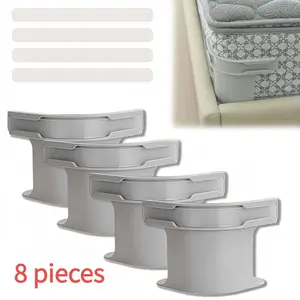 8-Piece Plastic Bed Sheet Clips Set, Heavy-Duty Mattress Straps Non-Slip Bedding Support, Universal Size Easy Installation, Perfect Mother's Day Gift