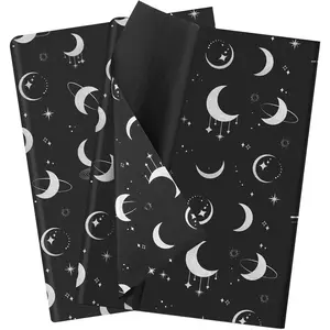 50 Sheets Moonlight Tissue Paper for Packaging Small Business 20 x 28" Moon Wrapping Paper Printed Paper Bulk -   Tissue Paper for  Bags Here Comes  Girl Shower