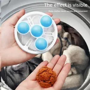 Washing Machine Filter Net Bag Cleaner Floating Hair Remover Household Laundry Ball Hair Catcher Universal Wash Protector Filter