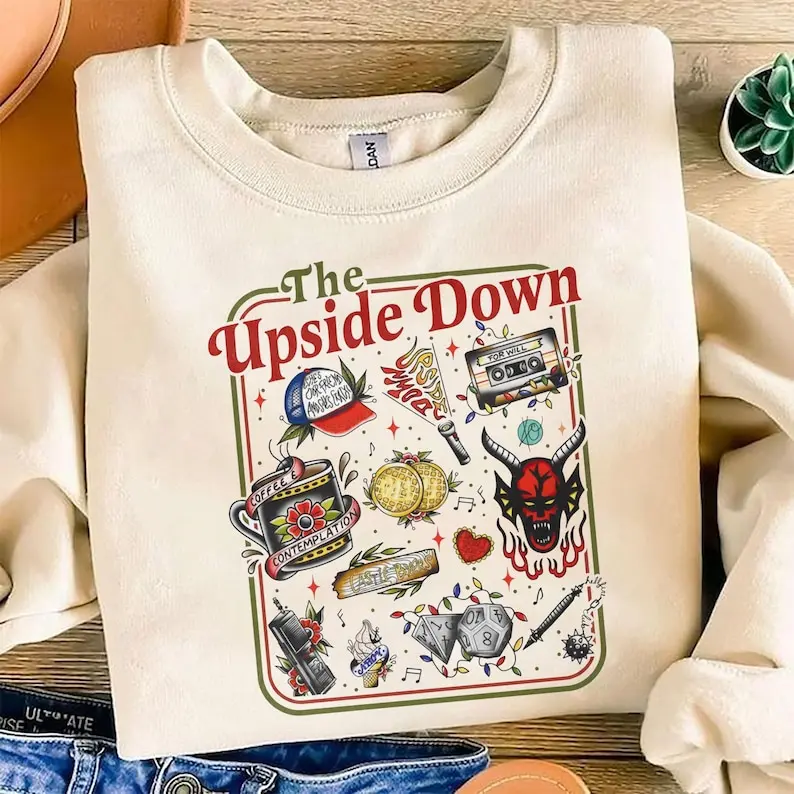 The Upside Down Shirt, Stranger Christmas Shirt, Hawkins