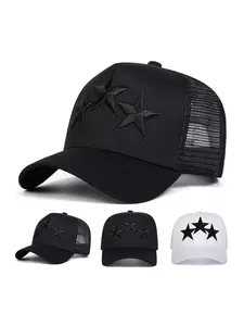 Men's Adjustable Mesh Baseball Cap, Street Style Snapback Hat, Graphic Trucker Hat for Daily Wear & Outdoor Activities, Casual Fashion Accessory