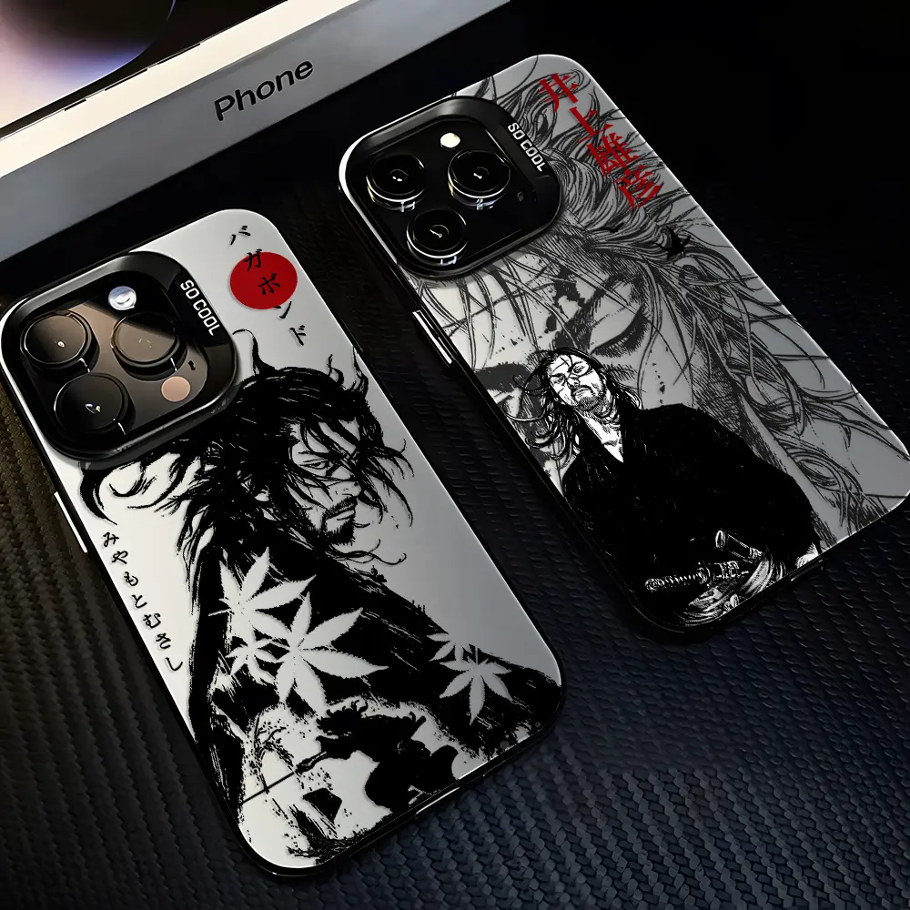 Anime Vagabond Samurai Comic Phone Cases For iPhone 17 Promax Pro Air 16 Plus 15 14 13 12 11 Shockproof Protective Cover Perfect Christmas Halloween Birthday Gift