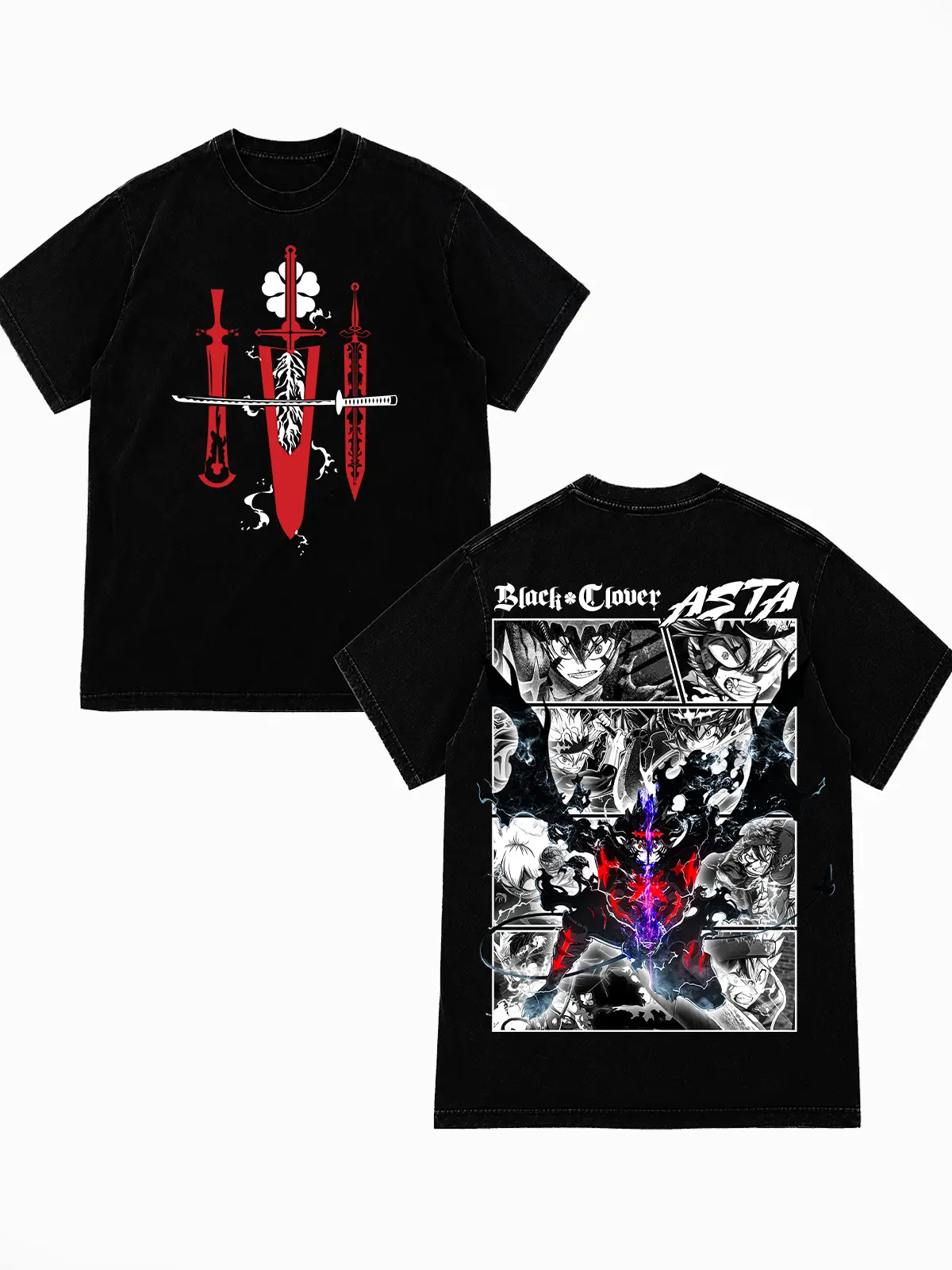 Asta 2 Black Clover Anime art Character T-Shirt