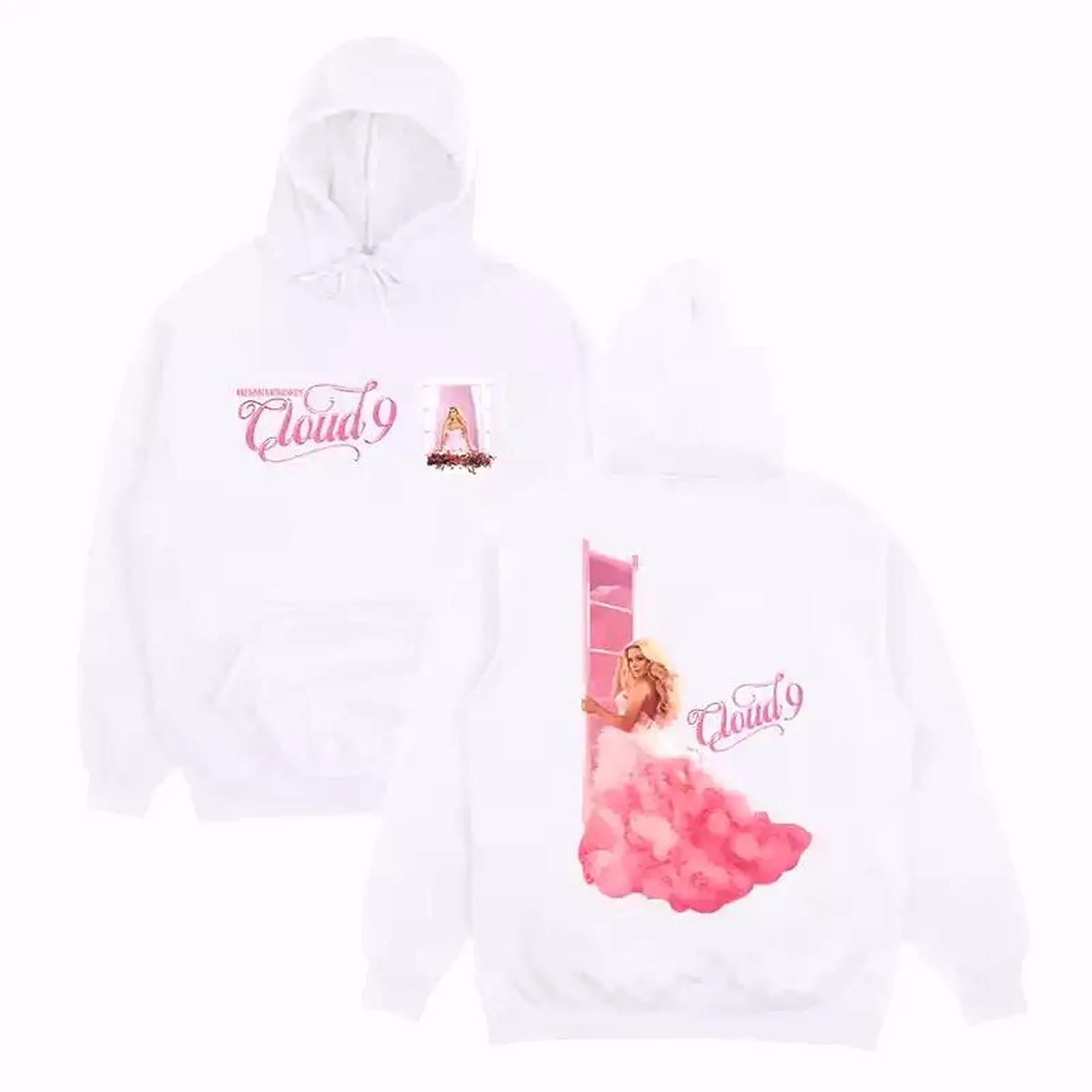 Megan Moroney Cloud 9 Country Music Fan Graphic Hoodie Casual Street Style Fleece Fabric Pullover Hooded Sweatshirt Tops Trendy for Women for Men