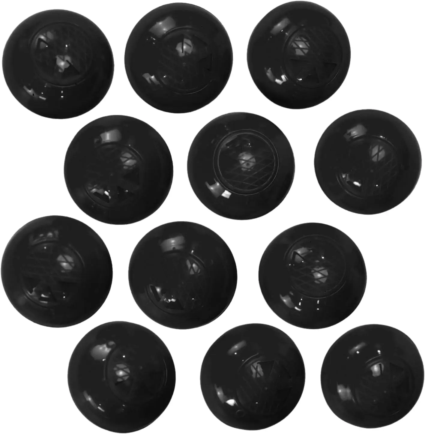 12-Pack Deodorizing Balls, Black, Professional Sneaker Shoe Backpack Locker Odor Neutralizer Air Freshener