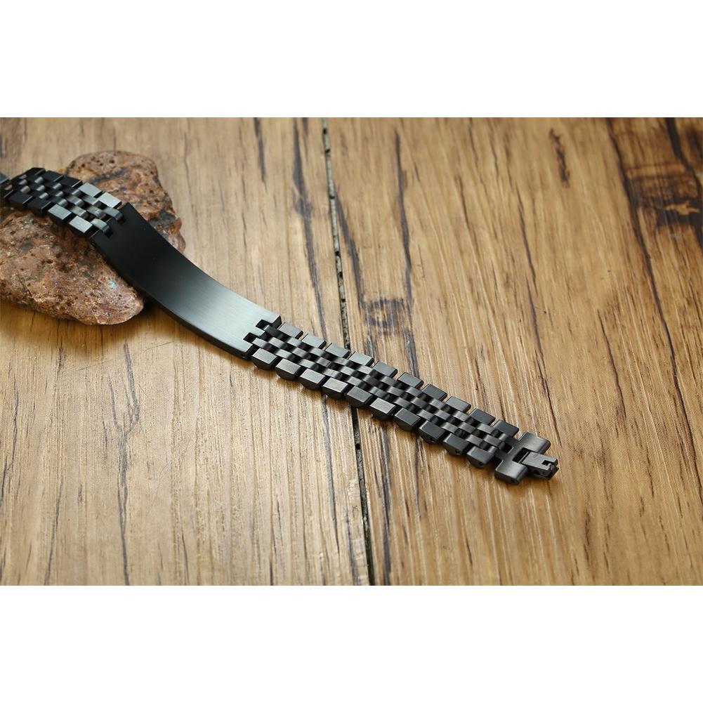 NOBLE BRACELET,MEN ROLLIE CHAIN LINK BRACELETS STAINLESS STEEL WATCHBAND WRISTBAND MEN LUXURY BAND JEWELRY