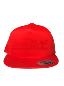 Red on Red ONDGAS Snapback (Red ONDGAS logo)