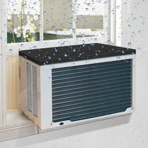 Window Air Conditioner Drip Cushion, AC Rain Cover  Mat,Removable Breeze Stop Air Conditioner Top Pad for Stop Dropping Noise( Suit for Iron Surface)