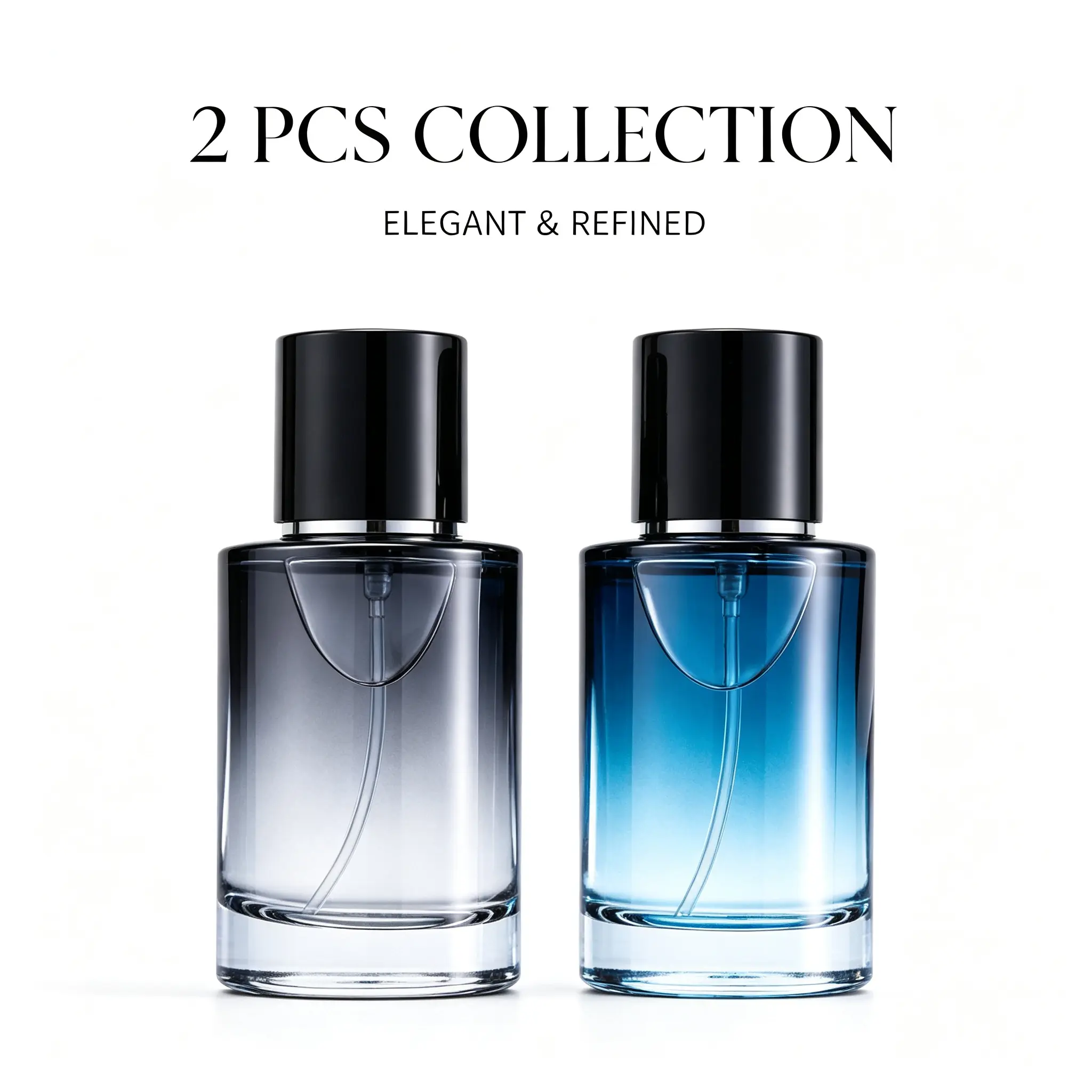 Perfume Gift Set, 2-Piece Dual Tone Eau de Toilette in Premium Glass Bottles, Long-Lasting Daily Fragrance for Work & Casual Wear, Perfect Birthday & Holiday Gift
