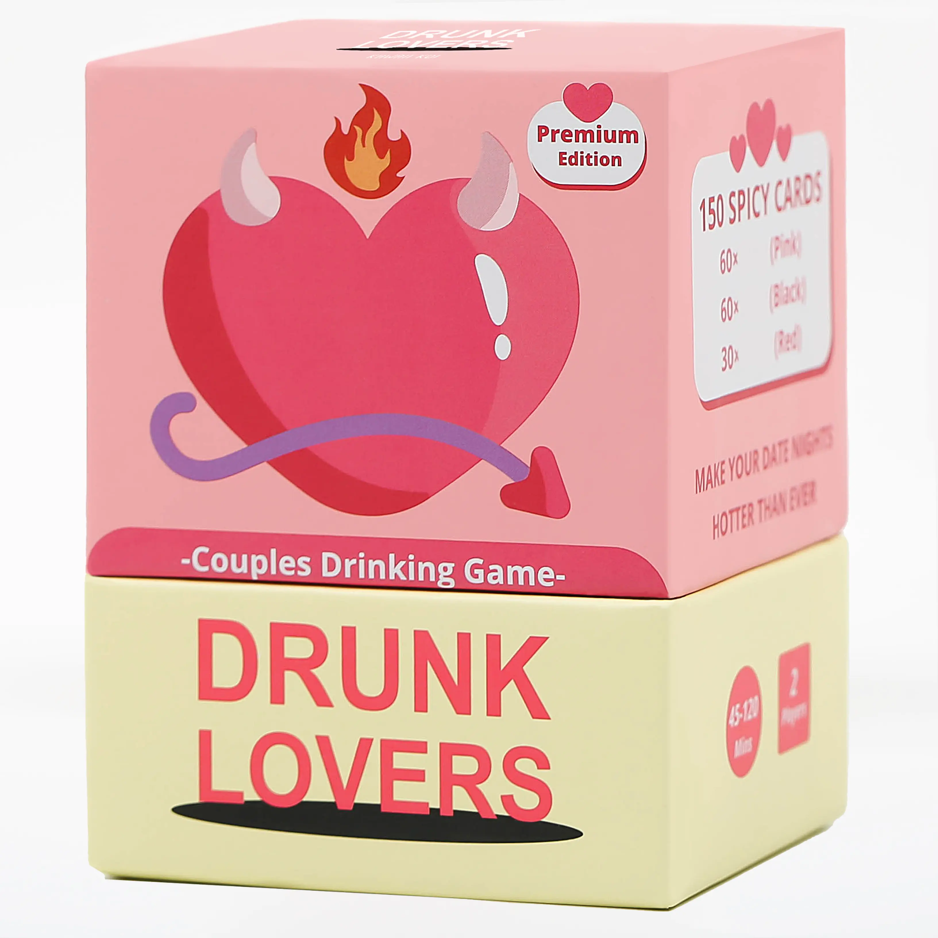 Drunk Lovers Premium Edition Couples Card Game for Date Night 150 Cards 3 Categories Romantic Valentines Day Drinking Game for Couples