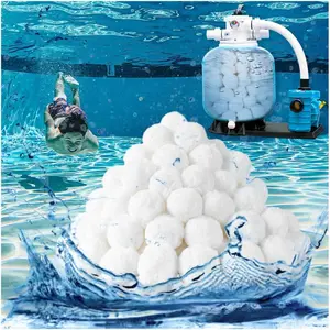 3.53 lbs Reusable Pool Filter Balls for Sand Filter Pump, Replace Pool Filter Sand for Swimming Pool, Can Be Used as Bath Ball Filter and Aquarium Tank Media