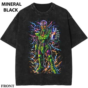 Yu-Gi-Oh! Brainiac X Reb Bull T-shirt, Neon Electric Anime Graphic Tee, Futuristic Robot Streetwear, High Voltage Aesthetic T-Shirt, Y2K Cyber Core Outfit, Gamer Neon Chaos Tee