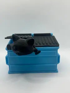 Glow Dumpster & Articulated Raccoon Set