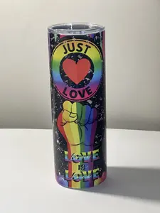 LGBTQ 20 oz stainless steel tumbler