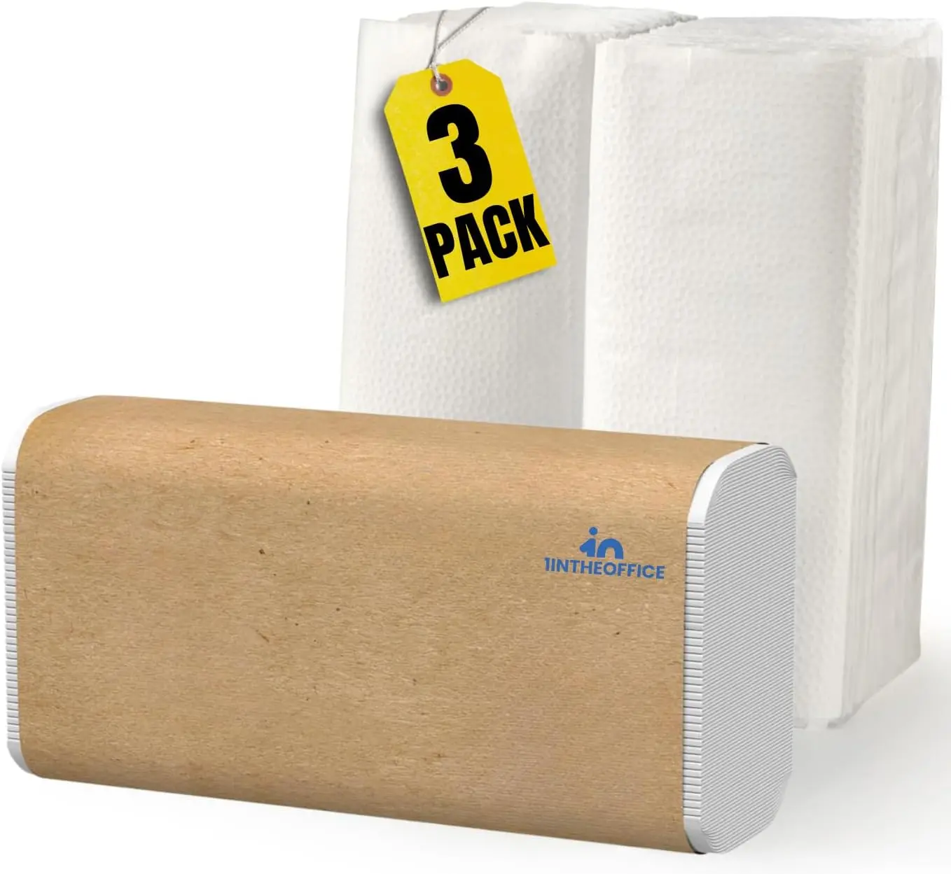 Multifold Paper Towels, Paper Hand Towels for Bathroom, Folded Paper Towels, 1-Ply, 9" X 9.45", 250 Towels/Pack, 3 Pack