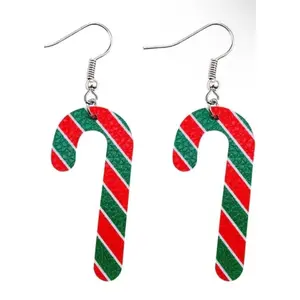 Faux Leather Christmas Earrings for Women - Festive Holiday Accessories earring earring