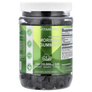 Vitamatic Moringa Gummies, Sugar Free, 240 Gummies (5,000 mg per Gummy)