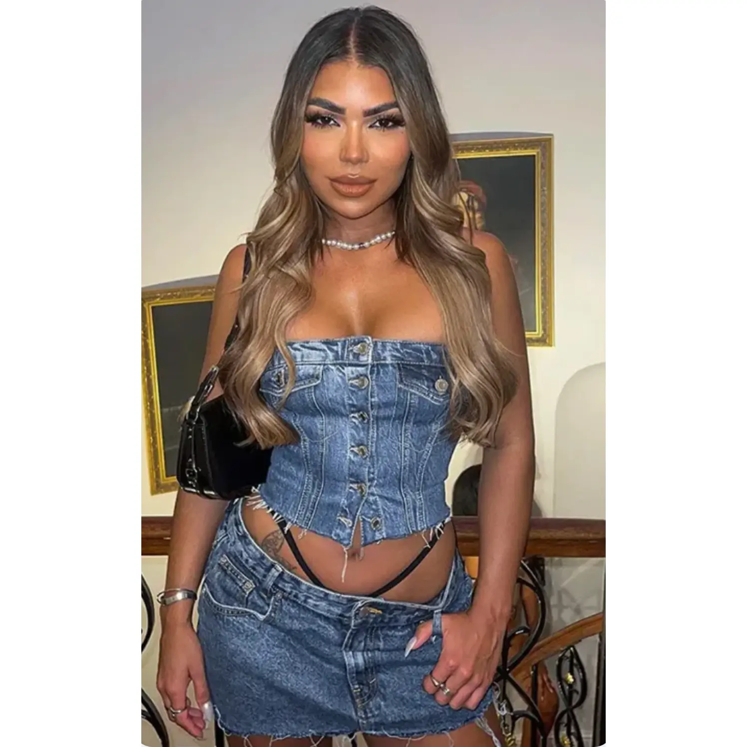 Jeans Top (SHIPS NOW)