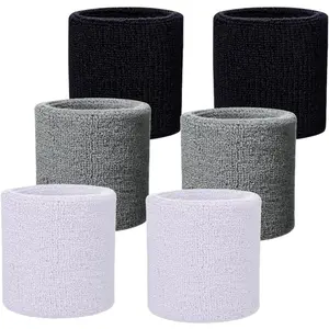 Wristbands Sweatbands for Men & Women, Breathable Tennis Wrist Bands Absorbent Sweat Band Multiuse Wristband for Basketball, Running, Gym, Working Out