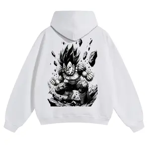 Dragon Ball DBZ Vegeta Unisex Summer outfits men streetwear 80s 90s graphic tees cotton Anime funny Hoodies men gifts