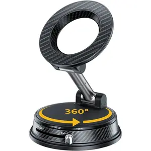 Vacuum Magnetic Phone Holder for Car, Magsafe Car Mount 360 Adjustable Vacuum Suction Cup, Phone Mount for Car Accessories/Windshield/Mirror/Kitchen/Gym for iPhone 17 Pro Max 16 15 14 13