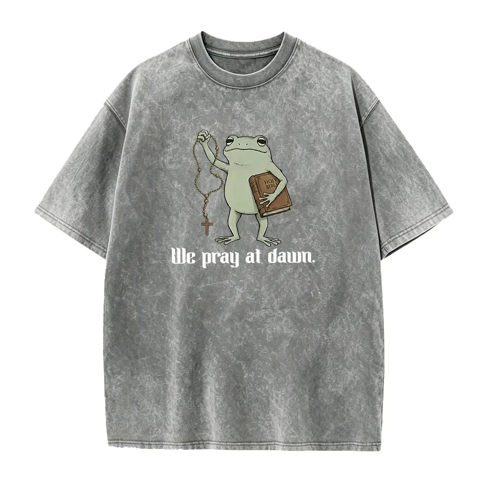 Washed T-shirt-Grey