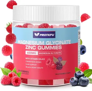 Magnesium Glycinate Gummies 600mg 90 Count Sugar Free Supplement with Zinc and Vitamin D3 for Deep Sleep Bone Health Nerve and Immune System Support Daily Muscle Relaxation Stress Relief Calm Wellness Formula