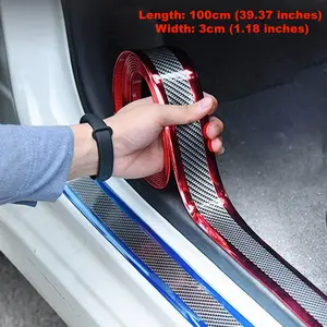 Car Door Sill Protector, Car Sill Guard, 1 Count Car Door Sill Protective Strip, Anti-scratch Car Interior Protection Decorative Sticker, Car Door Decals, Car Accessories, Automotive, Vehicle