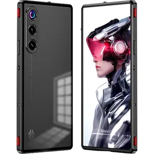 Protective Shockproof Case for ZTE Nubia RedMagic 10 Air Smartphone - Aerospace Aluminium Metal Frame, Frosted Back Cover, Shoulder Triggers, Slide-to-Open Design, Easy Installation Full Protection Cellphone Accessory