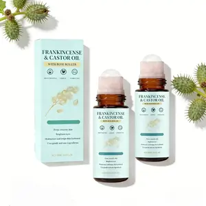 2026 New Castor Oil Roll-On Body Oil Blend, Pure Natural Organic Cold-Pressed Extraction Aceite De Castor Organico Puro., Firms Skin And Reduces Fine Lines, Suitable for Women of All Ages, Cosmetics Oil, Body Care Oil