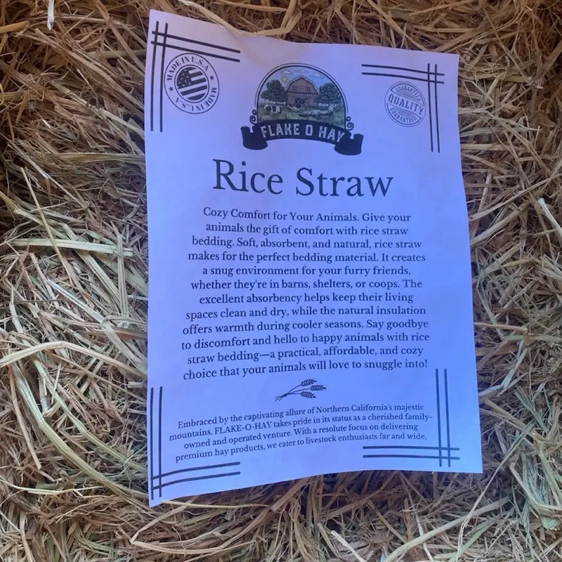 Rice straw