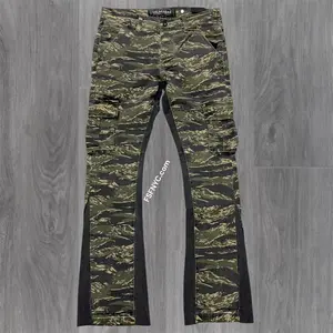 Valabasas - Geno Camo Stacked Denim - TAC GREEN  1006