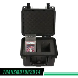 CROSSDESIGN Weatherproof Graded Card Storage Box Heavy Duty Case Slab Holder Protector Graded Card Storage Box, Compatible With BGS PSA SGC FGS Graded Sports Trading Cards, Weatherproof Case Impact Absorbing Foam Slots