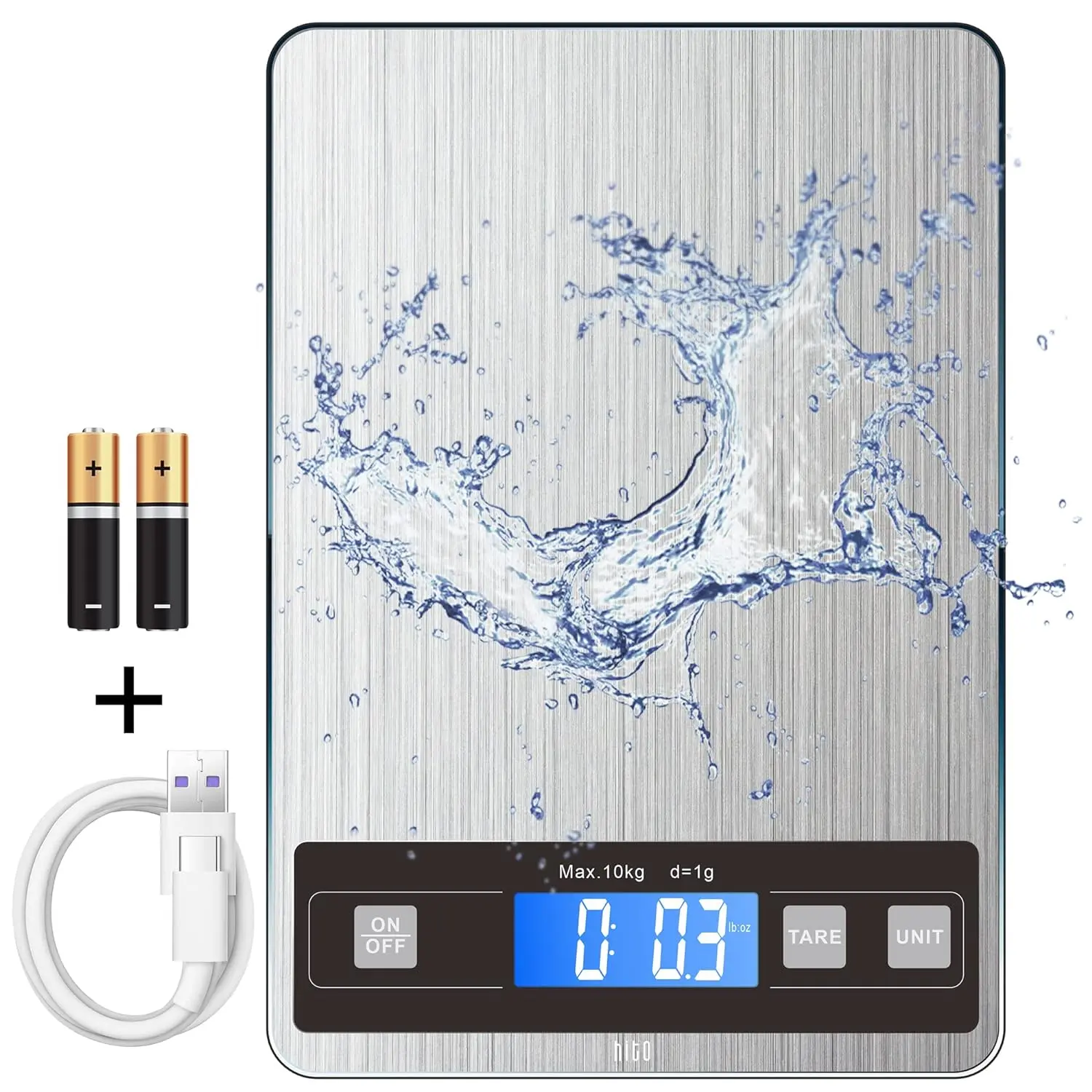 Kitchen Food Scale, 22lb Digital Kitchen Scale Weight Grams and oz