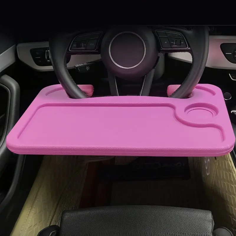 Car steering wheel tray 2-in-1 steering wheel dining table, food tray suitable for most vehicles Car Storage Organizers