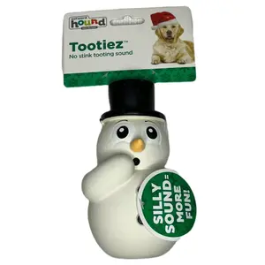 Tootiez Snowman Holiday Latex Rubber Dog Toy