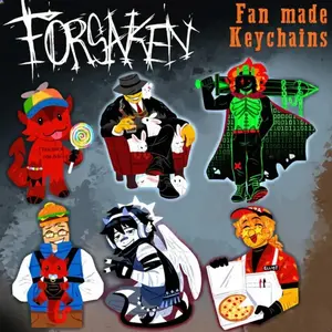 Forsaken Acrylic Keychain - C00lkidd, Mafioso, 1x1x1x1, 007n7, Two Time, Elliot! Forsaken Keychains, Perfect Gift for Fans, Collectible Character Charms, Backpack & Bag Accessories