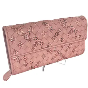 Pre-owned Bottega Veneta Leather Small Leather Goods Intercciato Napa Wallet