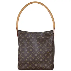 Pre-owned Louis Vuitton PVC Shoulder Bags Looping GM Monogram 4000013602938