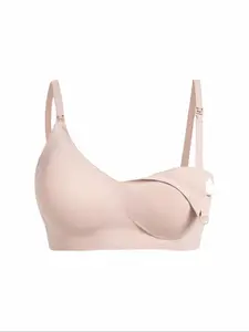 Comfortable Maternity Nursing Bra with Removable Sponge Pads, Large Size Postpartum Breastfeeding Support, Ideal for Pregnant Women, Pregnancy Maternity Bra, Maternity Bras